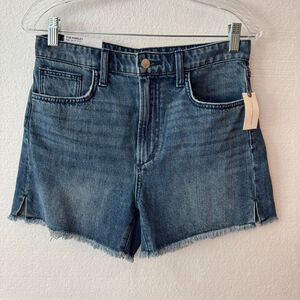 NWT Anthropologie Joe's The Kinsley High Rise Blue Denim Jean Shorts Size 28